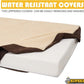 KOPEKS Jumbo Orthopedic Dog Bed - 7-inch Thick Memory Foam Pet Bed with Pillow with Removable Cover & Free Waterproof Liner - for Large Breed Dogs, XL, Brown-Plush Top