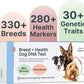 Basepaws Dog DNA Testing Kit - 300+ Breeds, 280+ Health Risks, and 30+ Traits - Comprehensive Mixed Breed Identification, Pet DNA Test kit, Canine Genetic Ancestry and Heritage