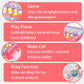 Baby Phone Toy,Baby Toy Phone Cartoon Baby Piano Music Light Toy Children Pretend Phone, Kids Cell Phone Girl with Light Parent-Child Interactive Toy Gift Game Boy Girl Early Education Gift Pink 18M+