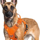 rabbitgoo Dog Harness for Large Dogs No Pull, Tactical Service Pet Vest with Molle and Control Handle, Adjustable and Reflective Military Harness for Easy Walking and Training, Orange, XL