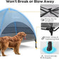 Veehoo Outdoor Dog Bed with Canopy, Cooling Elevated Pet Cot with Removable Shade, Non-Slip Feet, Raised Dog Cot for Large Dogs, Pet Tent Bed for Camping, Beach, Large, Grey, CWC2411