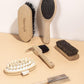 Horse Grooming Kit (12-Piece): Brushes, Storage Bag, Sweat Scraper, Mane Comb, Grooming Gloves, Horse Gift for Girls (Black)