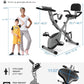 Foldable Exercise Bike Stationary Bikes for Home, 5 IN 1 Indoor Workout Bike, Cycling Bike with 16-Level Quiet Magnetic Resistance, 6.6 LBS Flywheel and 300LBS Capacity, 2025 Designed 817 X-bike