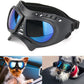 Small Dog Goggles Windproof for Small-Medium Breeds Dog Sunglasses Anti-UV with Adjustable Straps - Blue