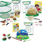 Insect Lore Bug Camp Bundle | Butterfly Kit with 1 Cup Live Caterpillars | Ladybug Land with 1 Tube Live Larvae | Ant Mountain with 1 Tube Live Western Harvester Ants | Life Cycle Figurines & More