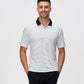 Esabel.C Jacquard Golf Shirts for Men Moisture Wicking Short Sleeve Performance Dry Fit Active Mens Polo Shirts