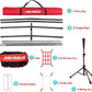 7'X7' Baseball Softball Practice Net,Pitching Net,Batting Net,with Baseball Tee,Bonus Strike Zone and Bow Frame,for Hitting,Pitching, Catching