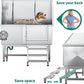 YITAHOME Professional Dog Bathtub 50in, Stainless Steel 304 Dog Bathing Station for Home, Pet Grooming Tub w/Right Stairs, Faucet, Floor Grate, Pet Washing Station for Large, Medium, Small Pets