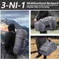 65L Large Duffle Bag, 3-in-1 Tactical Backpack MOLLE Pack for Sports, Gym, Outdoor, Grey