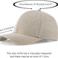 VOBOOM Men Snapback Trucker Hat, Baseball Cap for Breathable Side Laser Cut Holes