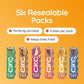 CirC Energy Bites - New Variety 6 Pack Gluten Free Protein Balls - 10g Protein, Whole Grains, Nuts & Fruit - Portable Healthy Snacks for Adults & Kids, 5 Piece Resealable Packs