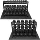 WF Athletic Supply Rubber Encased Hex Dumbbells with Rubber Grip Contoured Handle for Muscle Toning, Strength Building & Full Body Workout