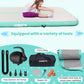 DOBESTS Inflatable Air Gymnastics Mat Tumbling Mat Tumble Track Gymnastics Training for Kids Home 6.6 feet 10 feet 13feet 16feet 20feet 4/8inch Thick for Cheerleading Dance Yoga Cheer Water With Pump