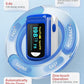 Pulse Oximeter Fingertip Oxygen Monitor Fingertip Pulse Ox Heart Rate and SpO2 Finger Pulse Oximeter for SpO2/Heart Rate/Perfusion Index Blood Oxygen Saturation Monitor with Battery Lanyard (Blue)