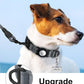 TagME Airtag Dog Collar,Waterproof Reflective Pet Collar with Airtag Holder,Soft Padded and Double D-Rings for Small Dogs,Grey