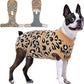 FUAMEY Recovery Suit for Dogs After Surgery,Soft Breathable Dog Bodysuit E-Collar & Cone Alternative Surgical Suit,Male Female Dog Neuter Spay Suits Anti Licking Wounds Onesie Brown Leopard L