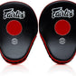 Fairtex FMV9 Contoured Focus Mitts |Striking Accuracy & Protection for Boxing, Muay Thai, Kickboxing |Ergonomic Design, Soft Padding, Secure Fit Leather