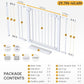 Cumbor 29.7-40.6" Baby Gate for Stairs, Mom's Choice Awards Winner-Dog Gate for Doorways, Pressure Mounted Self Closing Pet Gates for Dogs Indoor, Durable Safety Child Gate with Easy Walk Thru Door