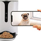 Lentek Smart Pet Feeder - Auto Dry Feeding Dispenser for Cat & Dogs with 720p HD Camera & Timer, Alimentador, Programmable, WiFi, Smartphone Control, Automated Portion Controlled, 10 Oz Capacity