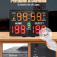 Basketball Digital Scoreboard with Remote,Battery Powered Portable Tabletop Electronic Scoreboard with 75dB Buzzer,Countdown Timer & Score for Games