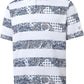 Men's Golf Polo Shirts Short Sleeve Striped Performance Moisture Wicking Dry Fit Golf Shirts for Men