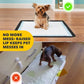 TidyFriend 2 Pack Dog Pee Pad Holder Tray Fits for 24” x 24” Wee Wee Pee Pads - Stable Grip, Raised Edges, Quick-Wipe Silicone Surface Dog Potty Tray Holder for Indoor Flooring Protection (Black)