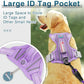 BARKBAY Dog Harness No Pull with ID Tag Pocket - Heavy Duty, Reflective, Easy Control for Large Dogs(Violet Purple,XL)