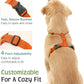 Dog Seat Belt, Safety Vest Dog Car Harness with Adjustable Buckle Dog Seat Belt for Vehicle Nylon Pet Safety Seat Belts Heavy Duty(XL, Orange)