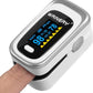 WRINERY Oxygen Saturation Monitor, Pulse Oximeter Fingertip, Oxygen Monitor, O2 Saturation Monitor, OLED Portable Oximetry with Batteries, Lanyard (Silver-White)