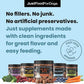JustFoodForDogs Calming Supplement for Dogs Soft Chew to Support Stress and Anxiety, Melatonin, Relaxation Aid, Human-Grade Ingredients - 45 Count