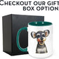Personalized Coffee Mug, Custom Photo Caricature Gift, Funny Customized Coffee Gift for Men & Women, Custom Mugs with Pictures, Green 15oz Father's Day Mug