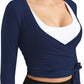 Women Tie Front Shrug Long Sleeve Bolero Cardigan Lightweight Casual Tops