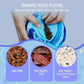 Pet Snuffle Ball, Puzzle Sniffing Interactive Dog Ball for Blind Dogs Training Stress Relief Dog Enrichment Toys Treat Machine Washable (20cm, Ocean Blue)
