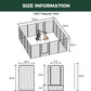 FXW Rollick Unleashed Dog Playpen for Indoor, Yard, RV Camping, 50 inch 16 Panels for Large Dogs, Black│Patented