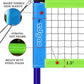 Volleyball Net Outdoor - Portable Volleyball Set for Backyard with Professional Volleyball Net, Wrap Yarn Volleyball and Pump, Boundary Line, Carry Bag