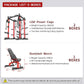 Power Cage,1600lbs Multi-Function Power Rack with Adjustable Cable Crossover System and More Training Attachment, Weight Cage for Home Gym
