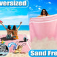 Oversized Turkish Beach Towel Blanket Cotton Giant XL Sandproof Towels Huge Linen XXL Extra Large Big Throw Quilt Blankets for Adults Cloud Travel Camping Glamping Accessories Essentials
