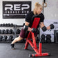 REP Fitness Rubber Hex Dumbbell Set, Adjustable Weight Pairs, Home Gym Equipment, Strength Training For Men Women, Black Coated Grips, Workout Rack Storage Optional, Heavy Lb Free Weights