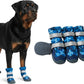 Spark Paws Dog Shoes, Waterproof Dog Boots for Medium to Large Dogs, Non Slip, Breathable Dog Booties and Paw Protectors - 4PCS Doggie Hiking Boots with Reflective Straps, Blue Camo, Size 8