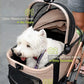 Dog Stroller, Cat Strollers, 5-in-1 Pet Stroller with Detachable Waterproof Carrier for Small/Medium Dogs Cats up to 55lbs, All-in-One Fold Without Detaching Carrier for Dogs Cats 10 lbs to 55 lbs