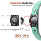 AirTag Dog Collar - Leather Dog Collar with Air Tag Holder | IPX8 Waterproof, Reflective, High - End, Adjustable Soft Padded | Dog GPS Tracker Collars Fit for Medium Large Dogs (Teal, M)