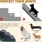 Dog Stairs & Pet Ramp for Small/Large Dogs to High Beds/Couches - 5 Steps 24-inch Height for 18-30 inch Furniture, 2 Washable Covers (Brown, Grey), Non-Slip Balanced 33D Design for Old Dogs & Cats