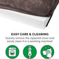 Furhaven Orthopedic Dog Bed for Large Dogs w/ Removable Bolsters & Washable Cover, For Dogs Up to 125 lbs - Faux Fur & Velvet Sofa - Driftwood Brown, Jumbo Plus/XXL