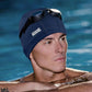 Aegend Fabric Swim Cap, Silicone Waterproof Layer - Breathable Cloth Swimming Cap, Keep Hair Dry with Hight Elasticity for Youth(8-16) Adult, 2 Sizes to Choose