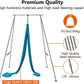 TECSPEC 9.6 FT/115.3 Inch Adjustable Height Aerial Yoga Frame & Hammock, Professional Swing Stand with 18 FT/33FT Aerial Silk, 550lbs Max Capacity