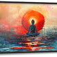 Quorin Buddha Large Wall Art Abstract Zen Pictures Spiritual Meditation Wall Decor Yoga Spa Canvas Print Painting Artwork for Bathroom Living Room Bedroom 60L x 30W