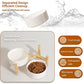 Elevated Ceramic Dog Bowl Set - Raised Feeding Bowls with Non-Slip Bamboo Stand - Small Pet Dishes for Food and Water - Ideal for Cats and Puppies - 16.23 OZ - 2 Cups - 480 ML