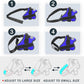 Bolux Dog Harness, No-Pull Reflective Dog Vest, Breathable Adjustable Pet Harness with Handle for Outdoor Walking - No More Pulling, Tugging or Choking (Blue, XL)