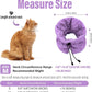 Cat Recovery Collar, Soft Adjustable Cone for Cats and Kittens, Lightweight Waterproof Elizabethan Collar for After-Surgery Care, Prevent Licking and Scratching, Neck Protector for Pets（Purple,M）