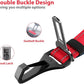 IOKHEIRA Dog Seatbelt, Updated Dog Seat Belt, Reflective Bungee Dog Car Harness, Multifunctional Pet Safety Belt with Hook Latch & Seatbelt Buckle, Swivel Aluminum Carabiner, Red